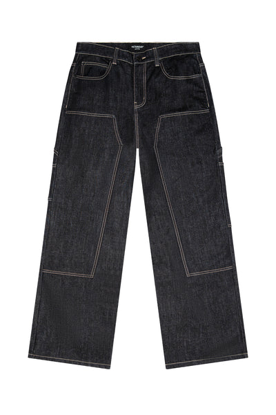 パンツ trendt vision raw carpenter baggy denim Raw Denim Carpenter Jeans – Trendt Vision