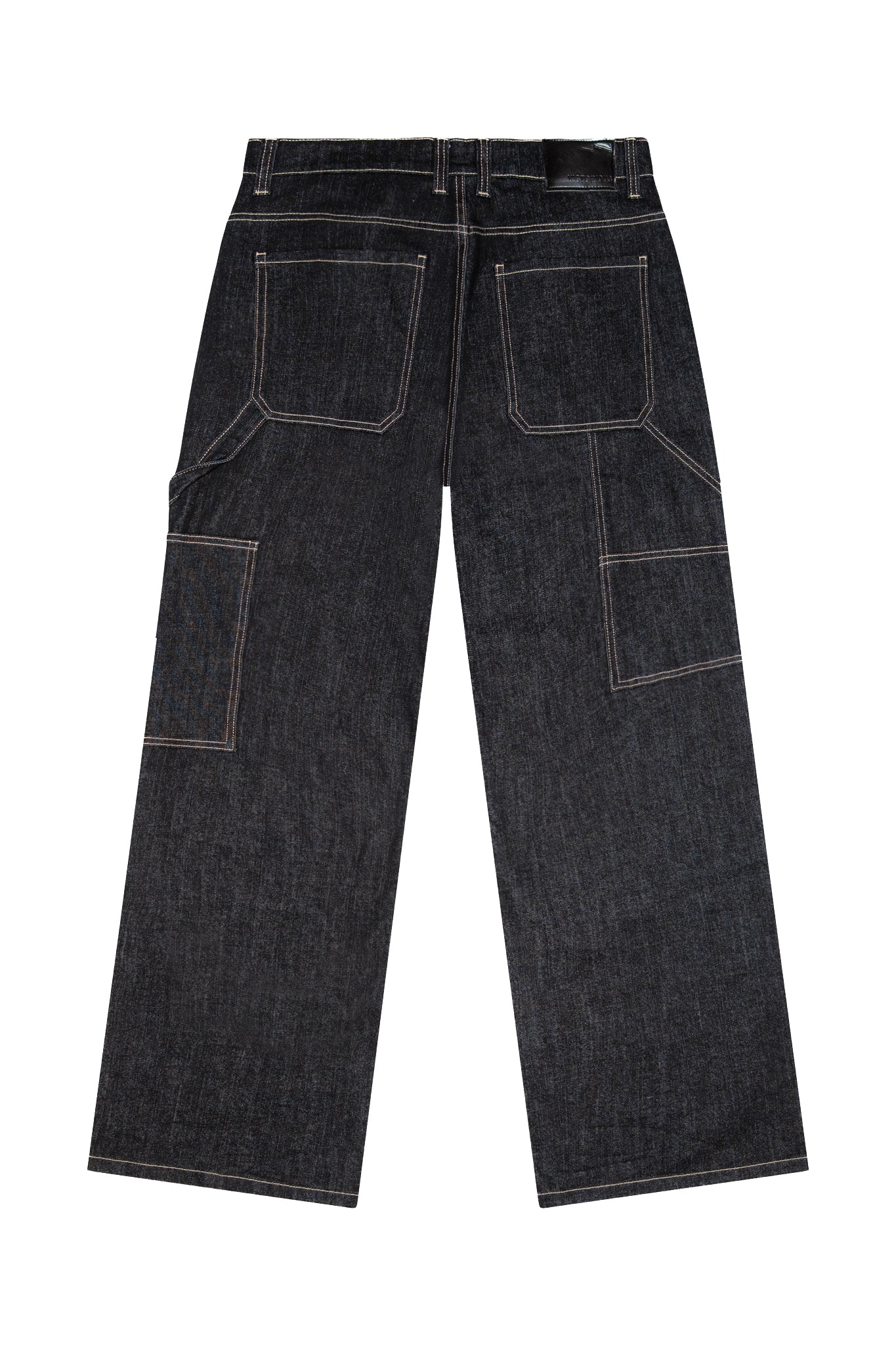 Raw Denim Baggy Fit Carpenter Jeans