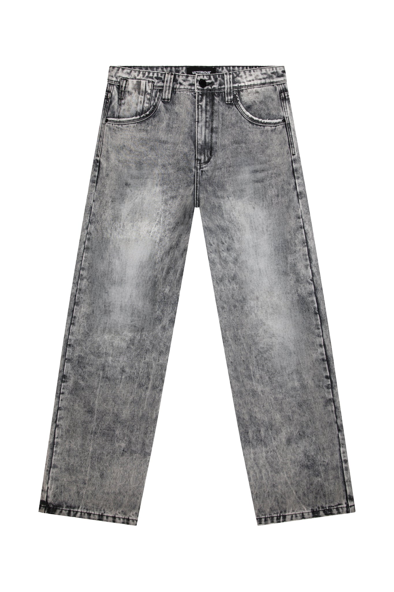 Baggy Fit Stone Washed Jeans
