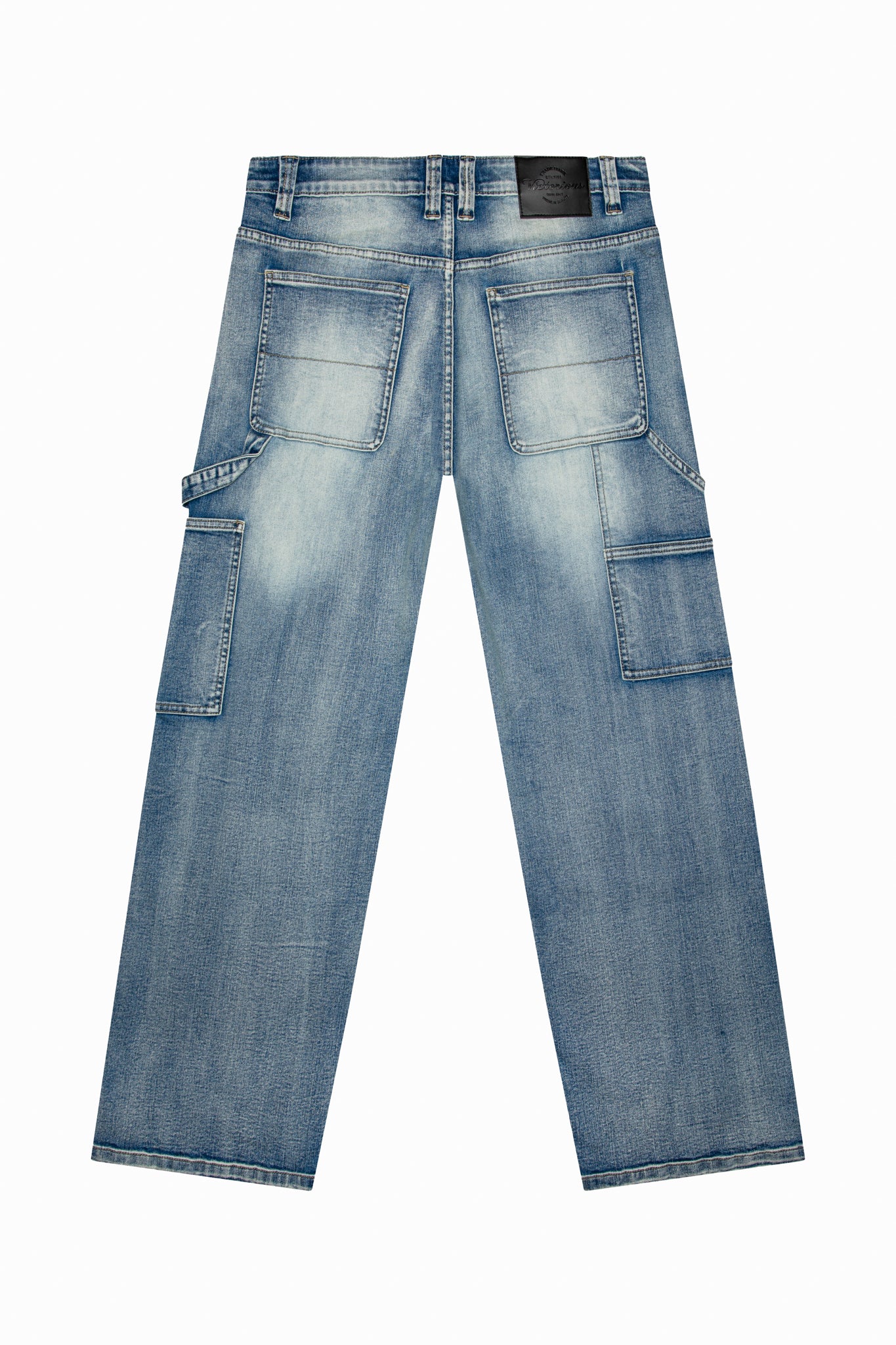 Baggy Fit Distressed Carpenter Denim Jeans