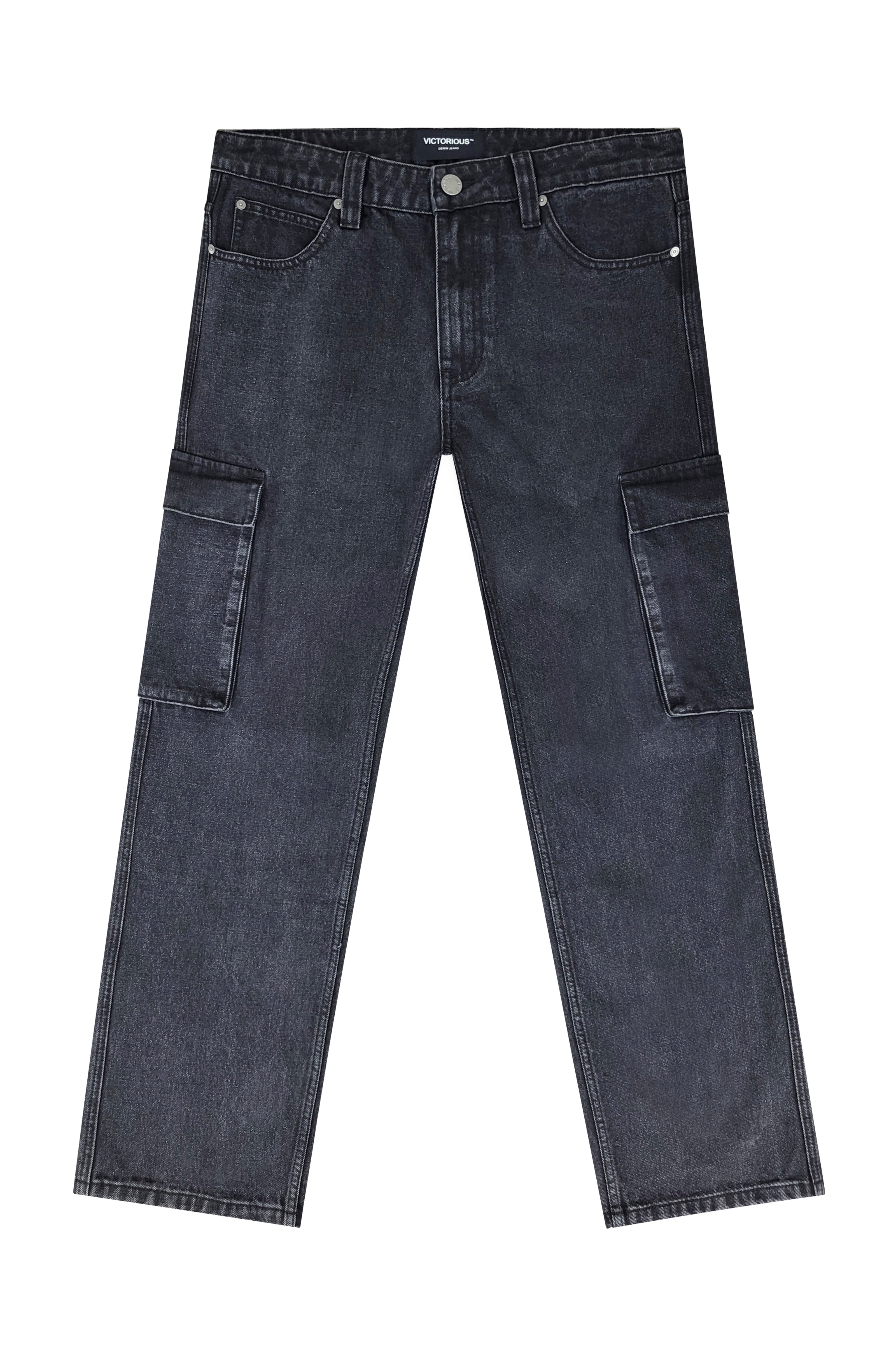 Men's ANCHOR Baggy Fit Cargo Denim Jeans | VICTORIOUS – VICTORIOUSUSA Men's ANCHOR Baggy Fit Cargo Denim Jeans | VICTORIOUS – VICTORIOUSUSA