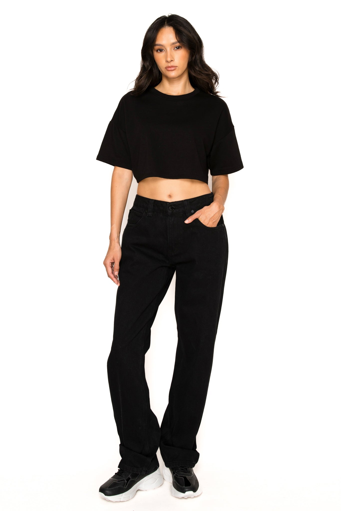 Womens Essential Baggy Denim Jeans