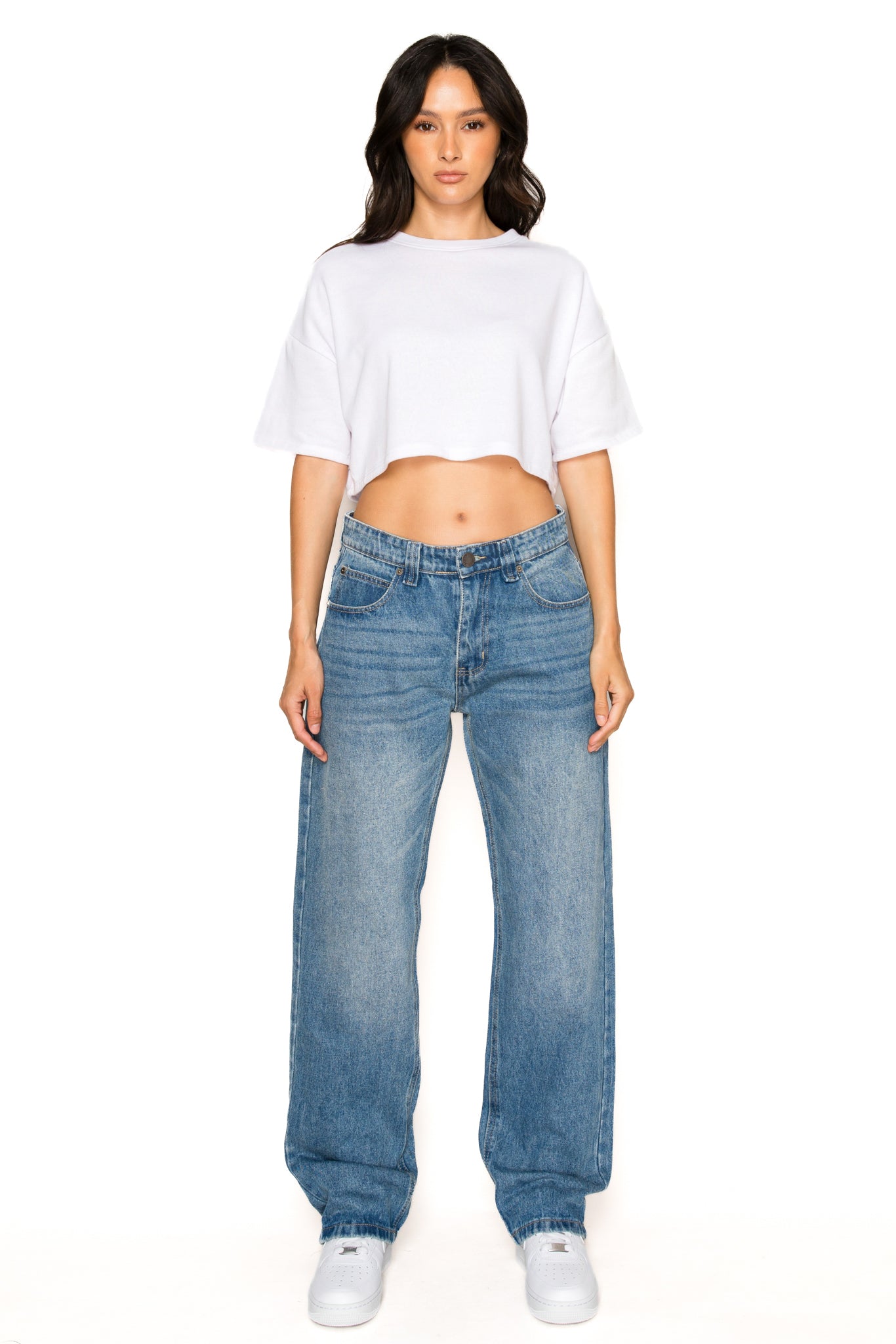 Womens Essential Baggy Denim Jeans