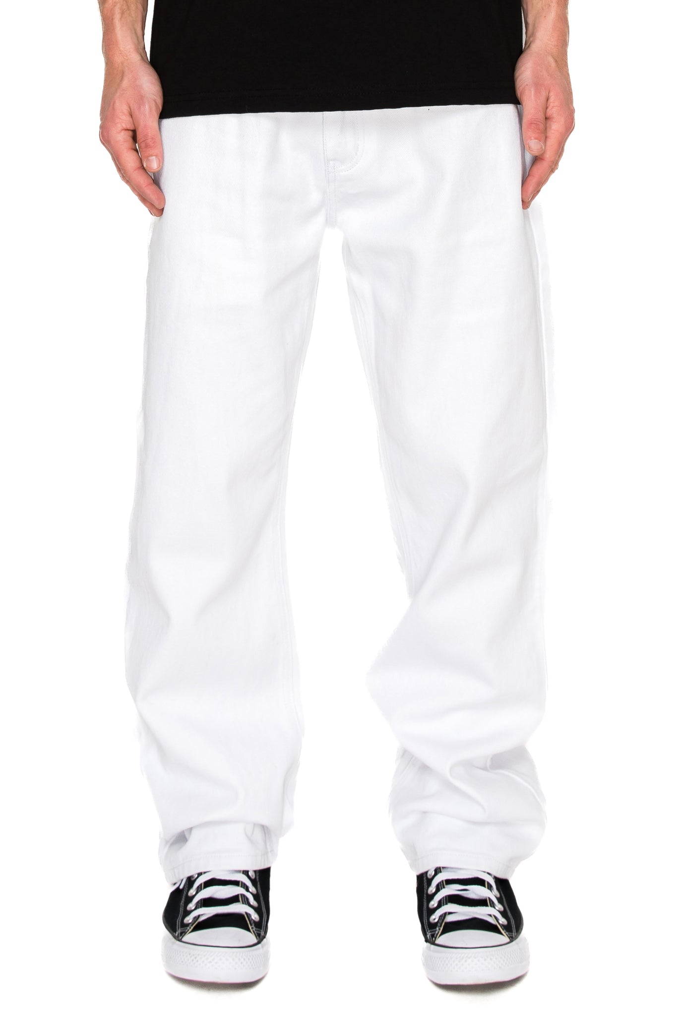 Essential Baggy Denim Jeans - White