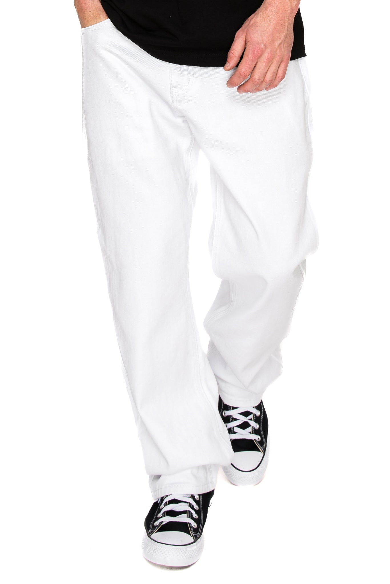 Essential Baggy Denim Jeans - White