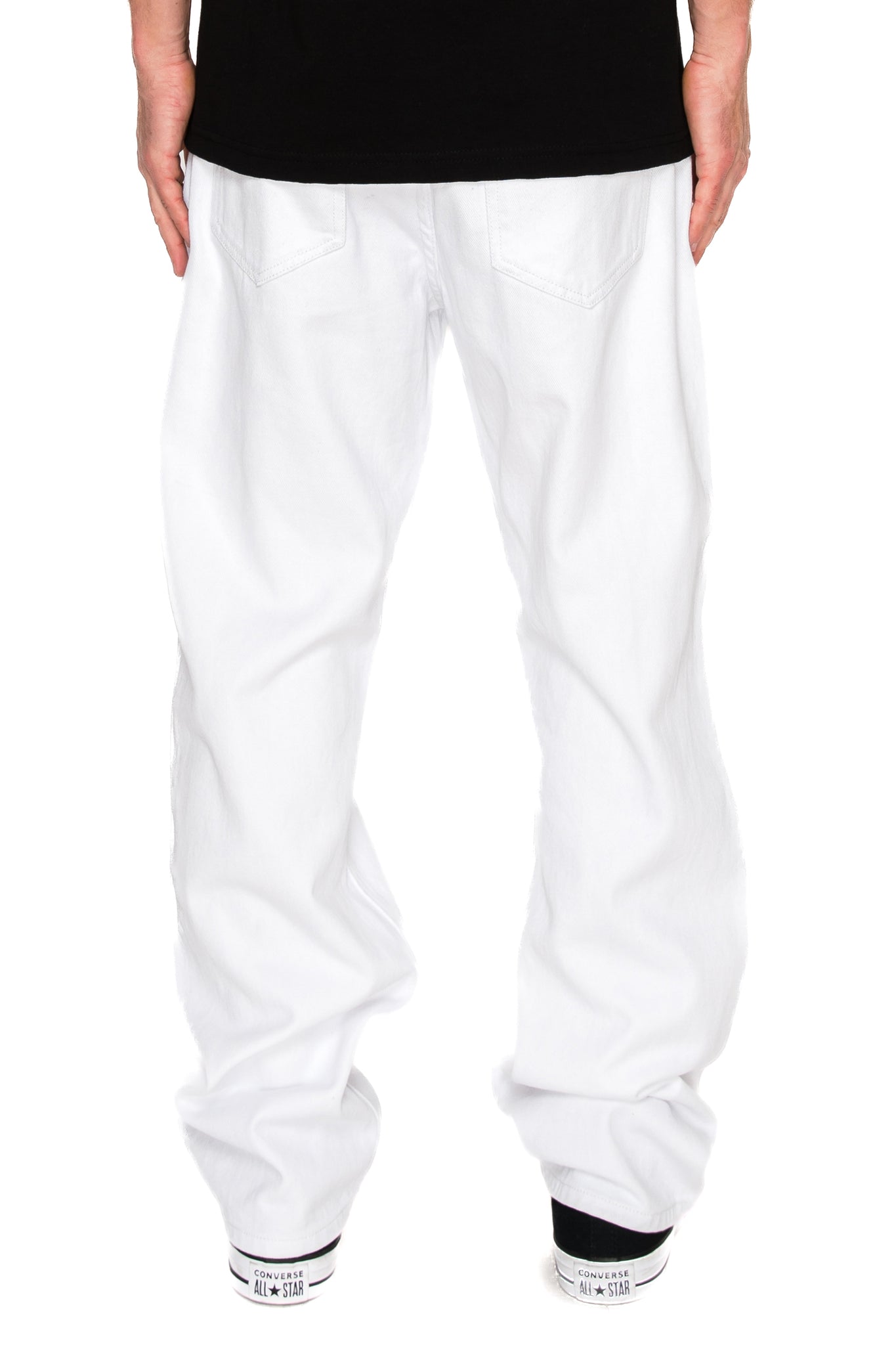 Essential Baggy Denim Jeans - White