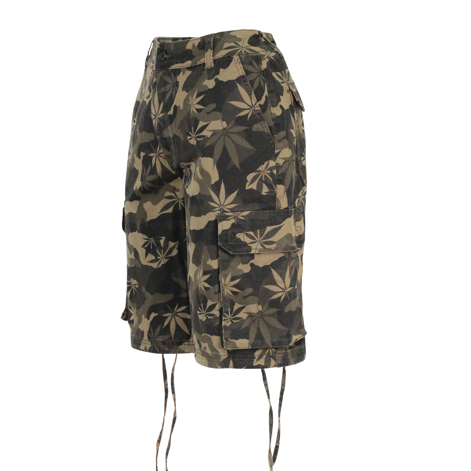 Leaf Camouflage Cargo Shorts