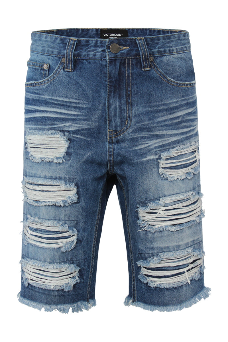 RIP AND REPAIR DENIM SHORTS