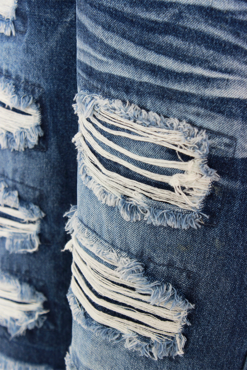 RIP AND REPAIR DENIM SHORTS