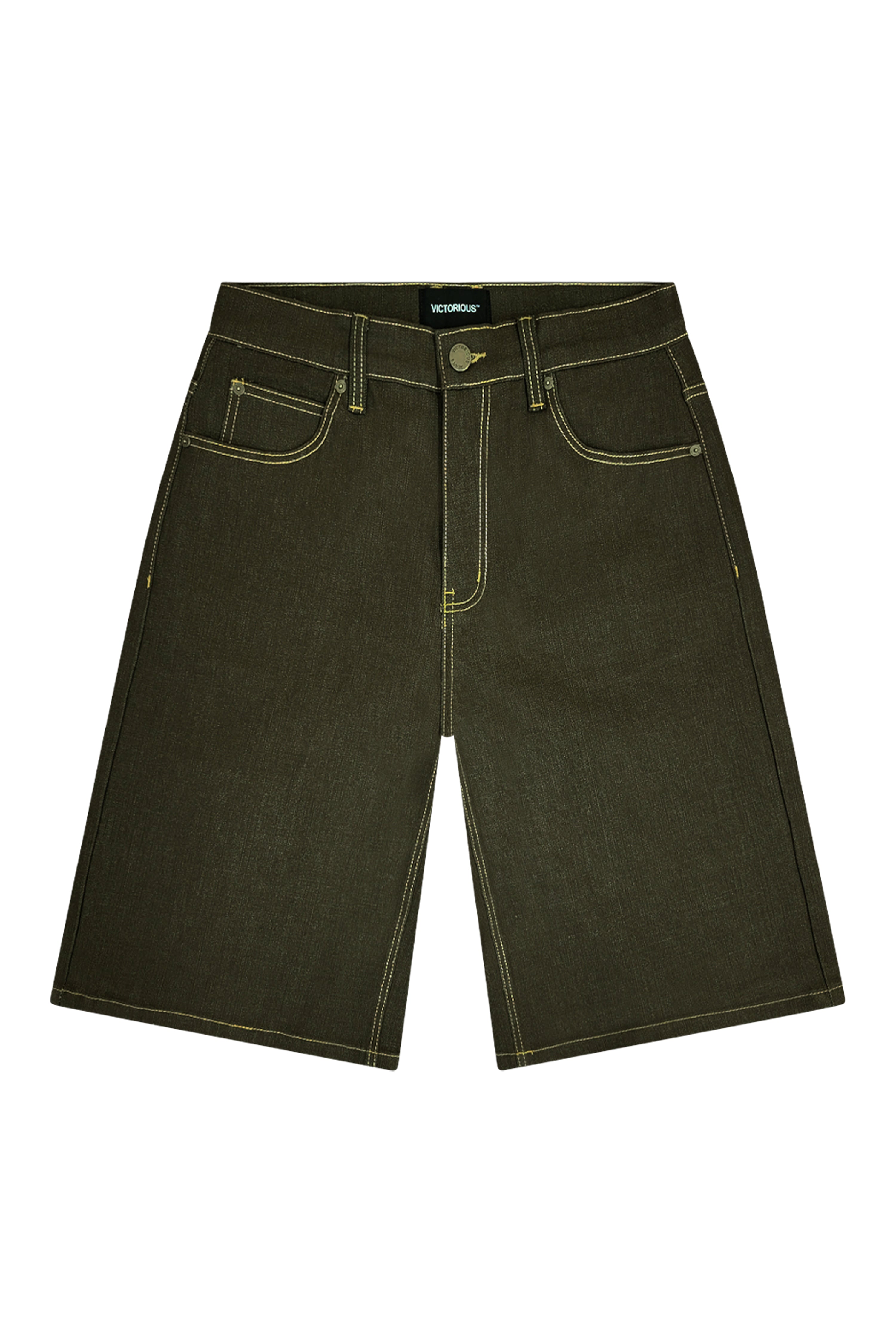 Men's TELLUS Raw Denim Shorts / Jorts | VICTORIOUS – VICTORIOUSUSA