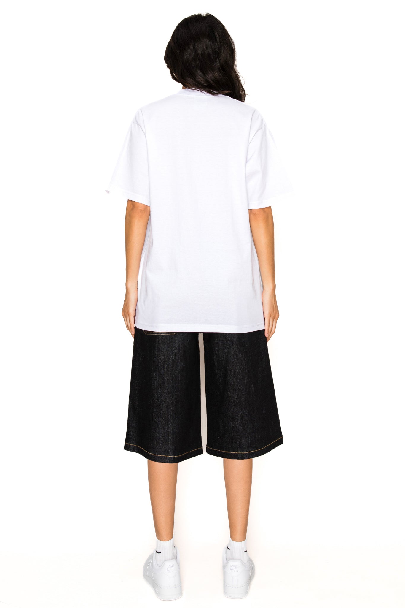Womens Essential Baggy Raw Denim Jorts