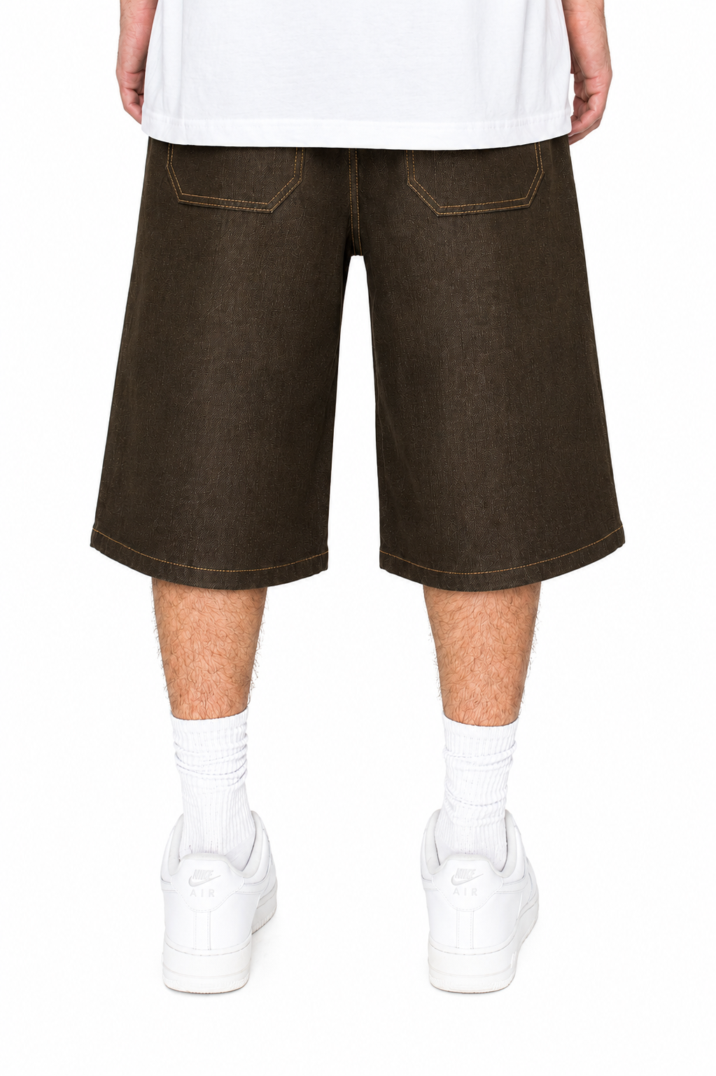 パンツ JentLouis Leather Pocket Baggy Shorts Men's TELLUS Raw Denim Shorts / Jorts | VICTORIOUS – VICTORIOUSUSA
