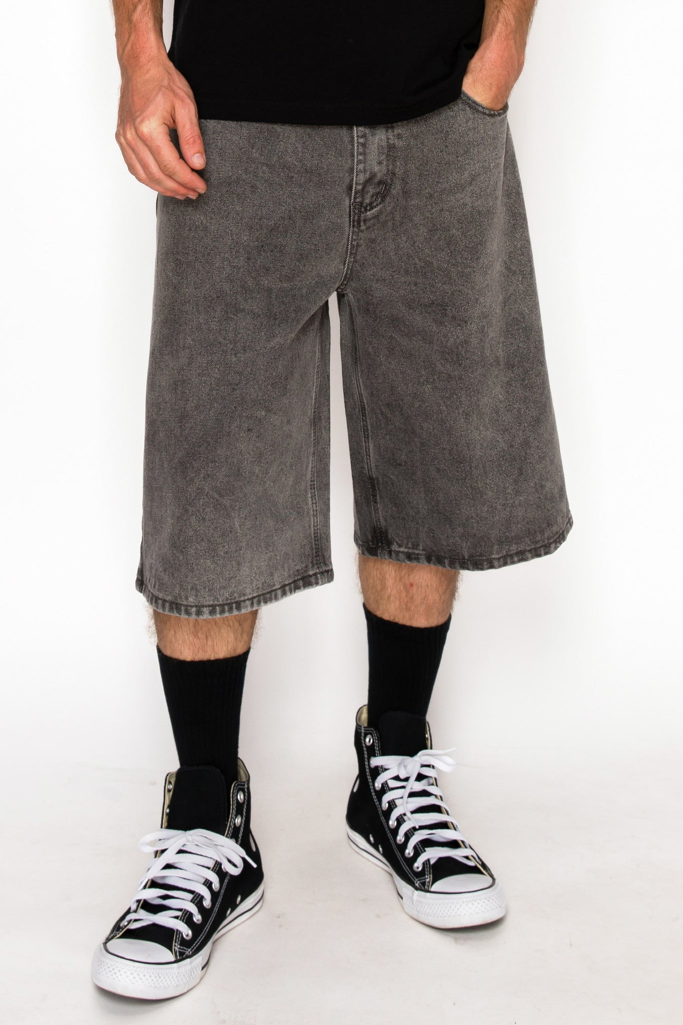 Baggy Fit Denim Shorts