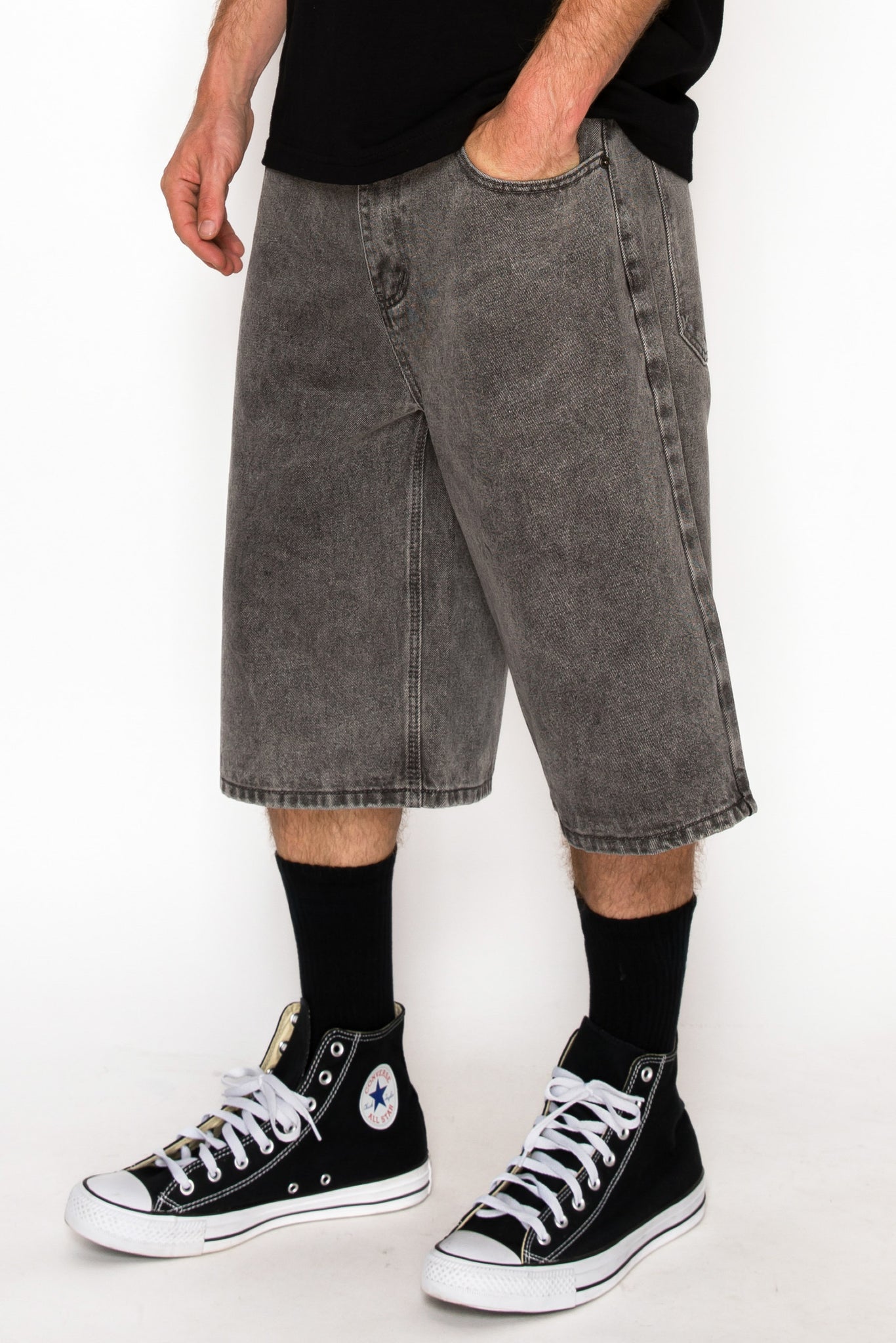 Baggy Fit Denim Shorts