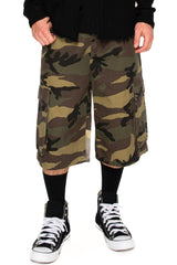 Baggy Fit Cargo Camo Shorts