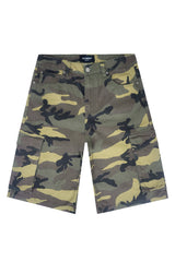 Baggy Fit Cargo Camo Shorts