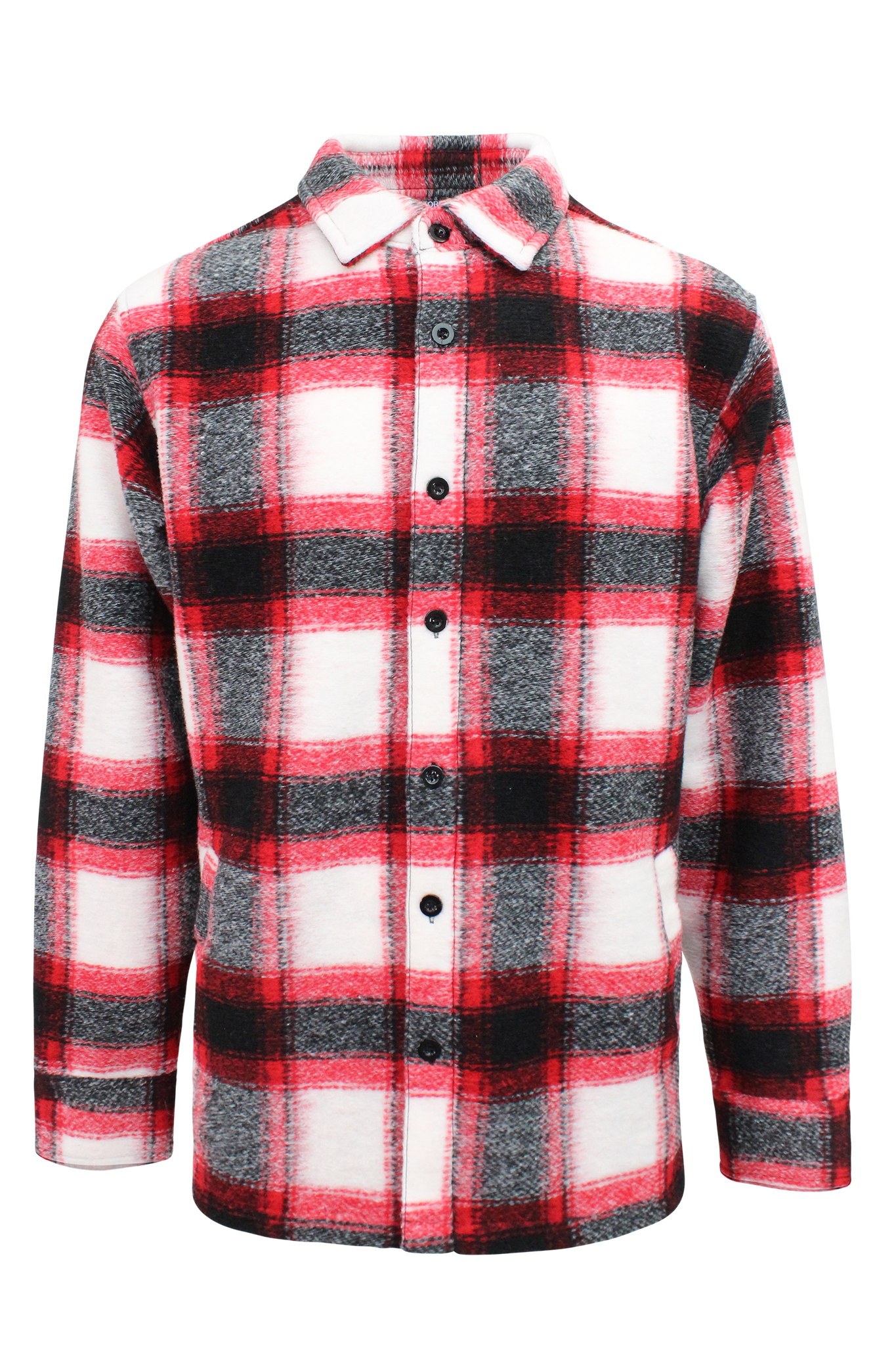 Felted Plaid Overshirt