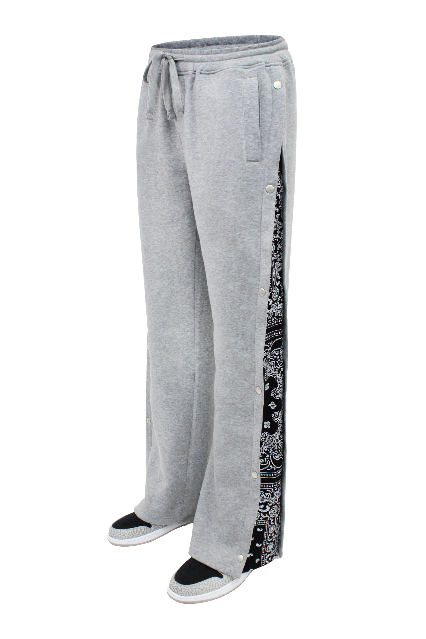 Flared Bandana Fleece Pants