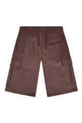 RESTRICT Baggy Fit Cargo Fleece Shorts