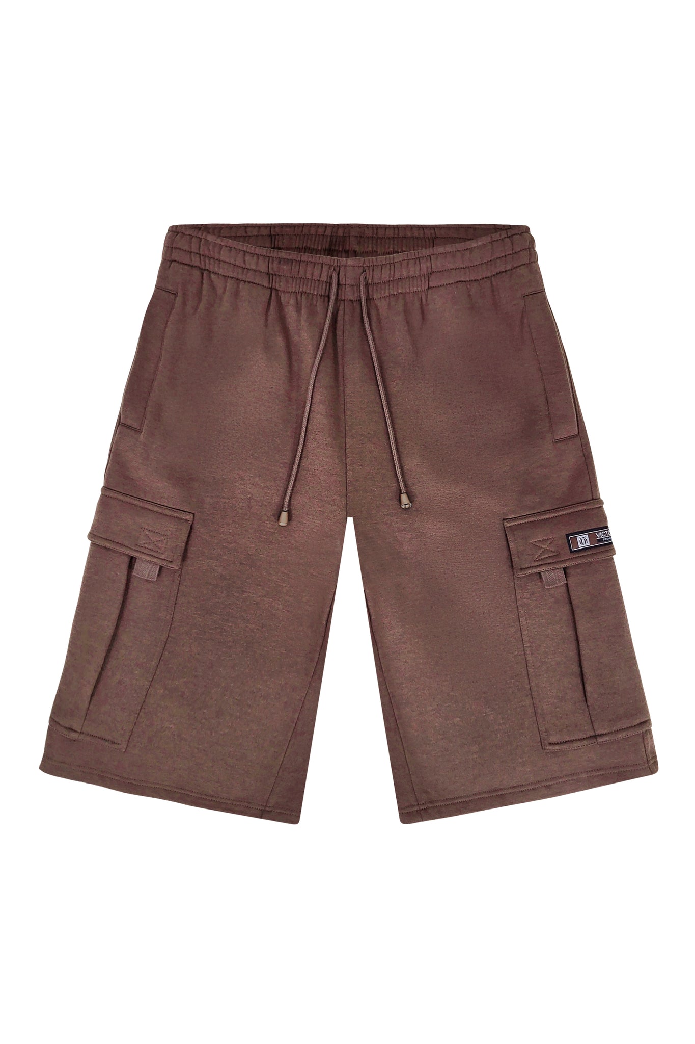 Baggy Fit Cargo Fleece Shorts