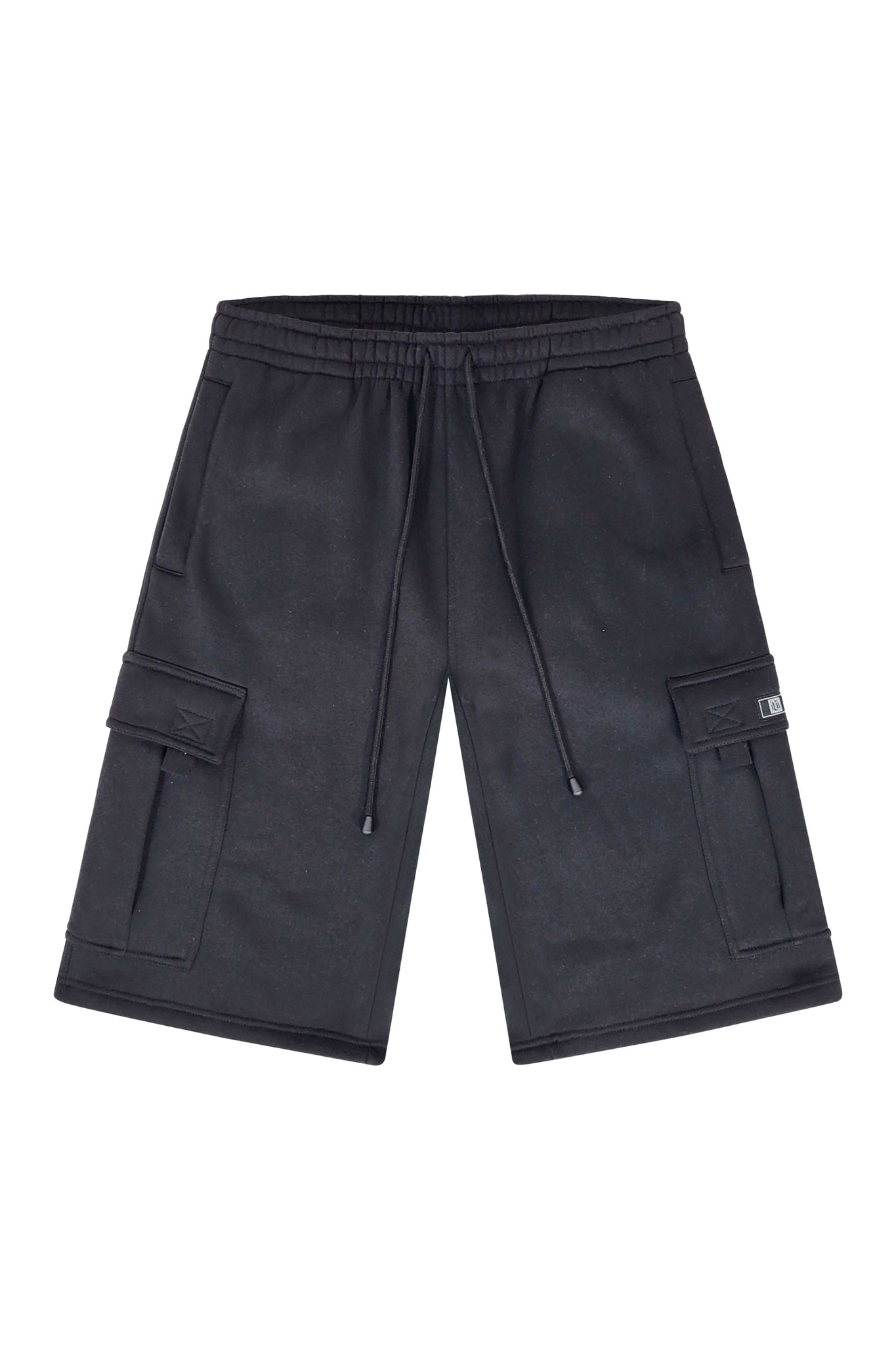 Baggy Fit Cargo Fleece Shorts