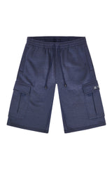 RESTRICT Baggy Fit Cargo Fleece Shorts