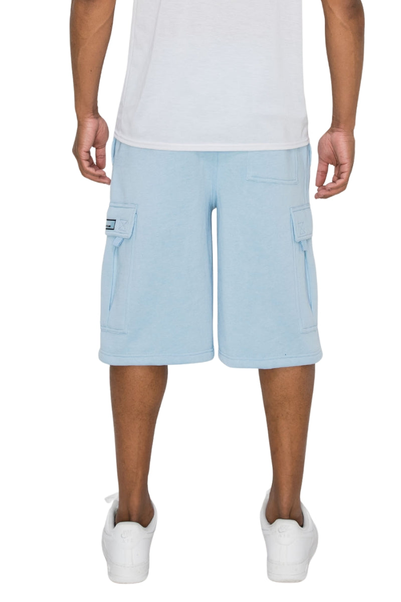 Men's RESTRICT Baggy Fit Cargo Fleece Shorts | VICTORIOUS