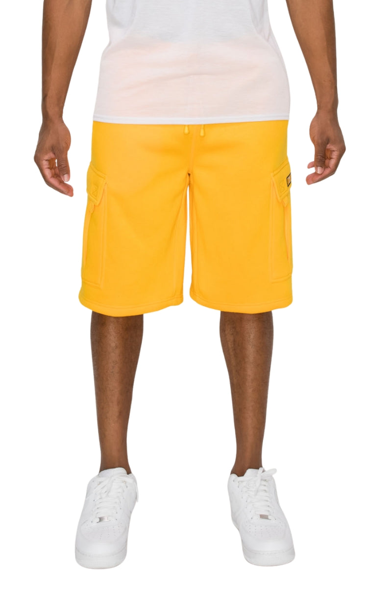 Baggy Fit Cargo Fleece Shorts