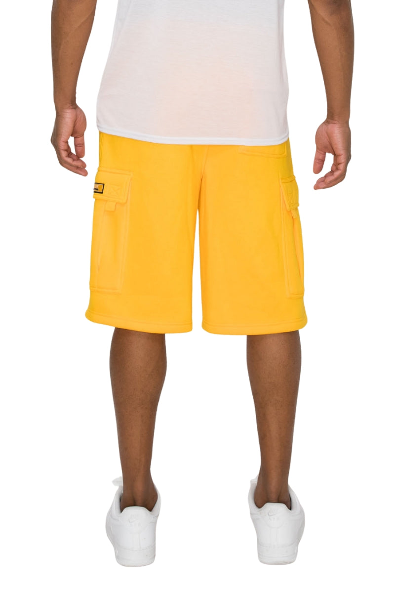 Baggy Fit Cargo Fleece Shorts