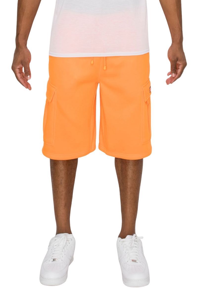 Baggy Fit Cargo Fleece Shorts