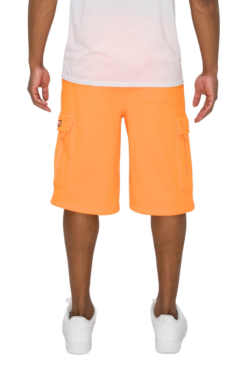 Baggy Fit Cargo Fleece Shorts