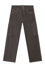 VALOR Baggy Fit Raw Denim Cargo Jeans