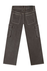 VALOR Baggy Fit Raw Denim Cargo Jeans