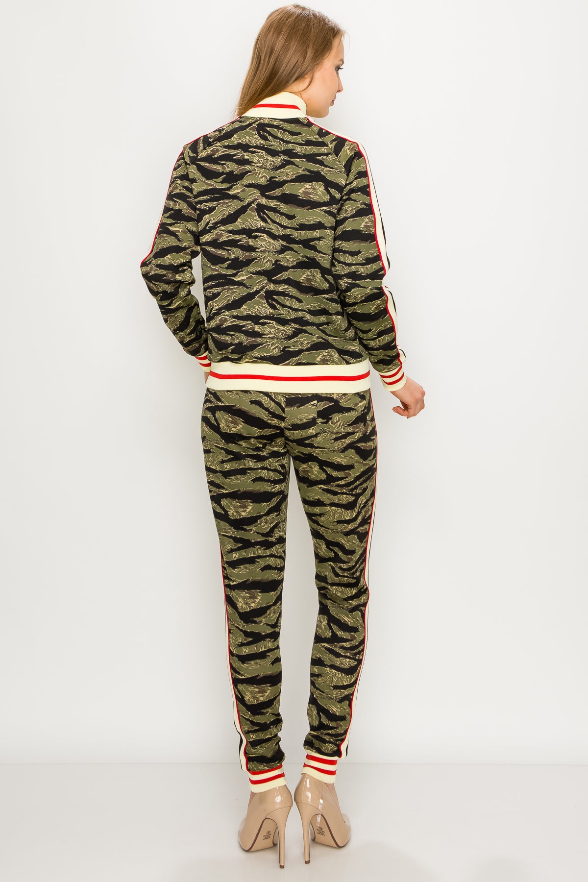 Women's tiger camo track suits