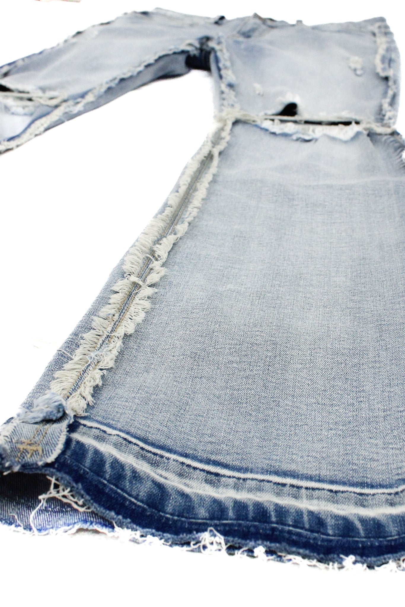 Bootcut Raw Edge Denim Jeans