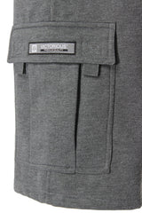RESTRICT Baggy Fit Cargo Fleece Shorts
