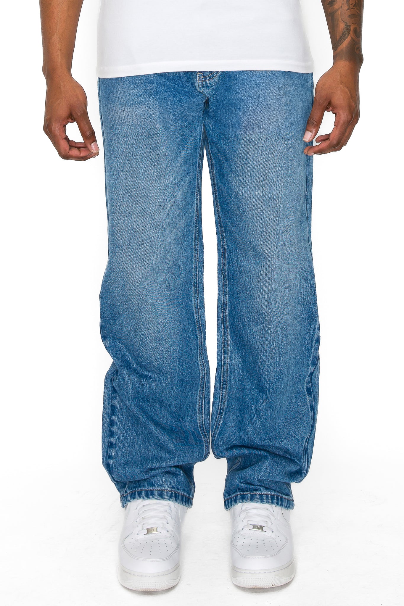 Essential Baggy Denim Jeans - Indigo