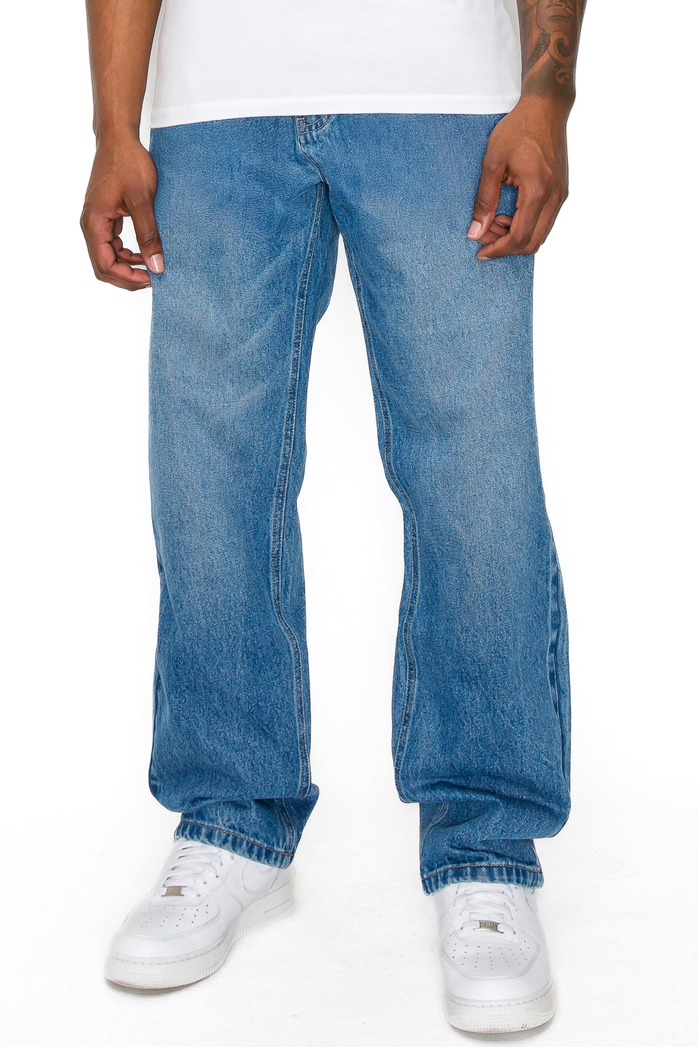 Essential Baggy Denim Jeans - Indigo
