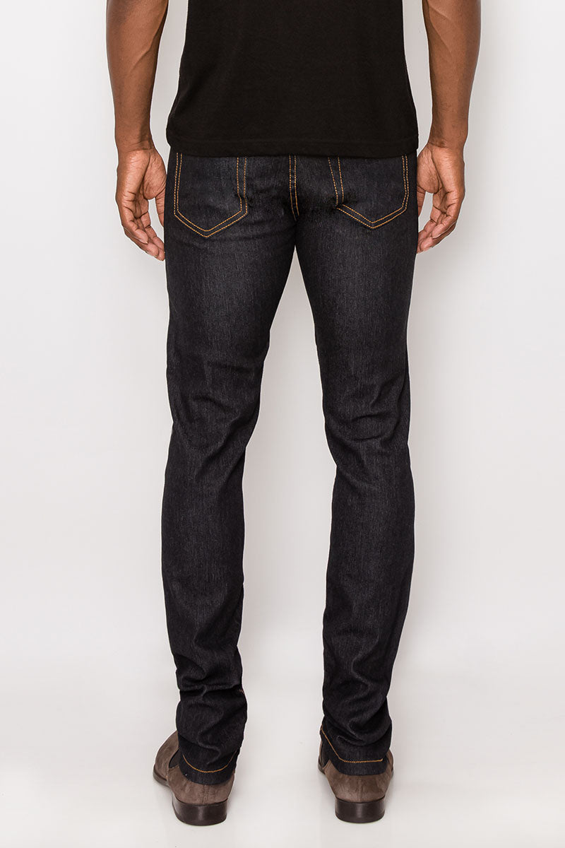 Skinny Raw Denim Jeans