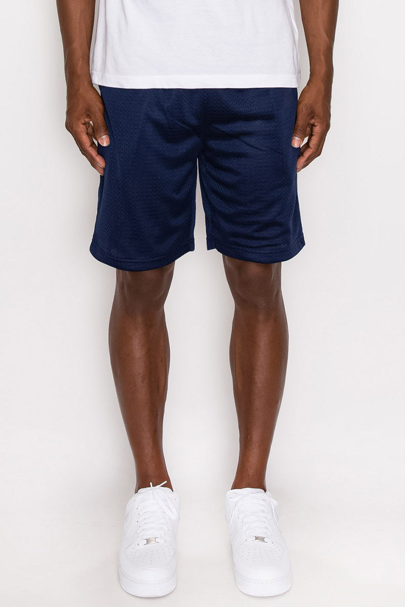 MESH BASKETBALL SHORTS - NAVY