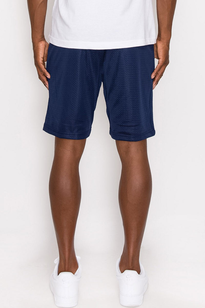 MESH BASKETBALL SHORTS - NAVY