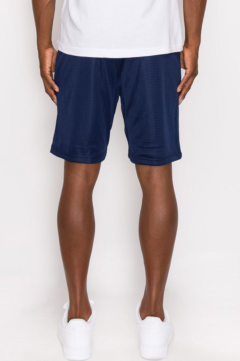 Mesh Basketball Shorts - Navy