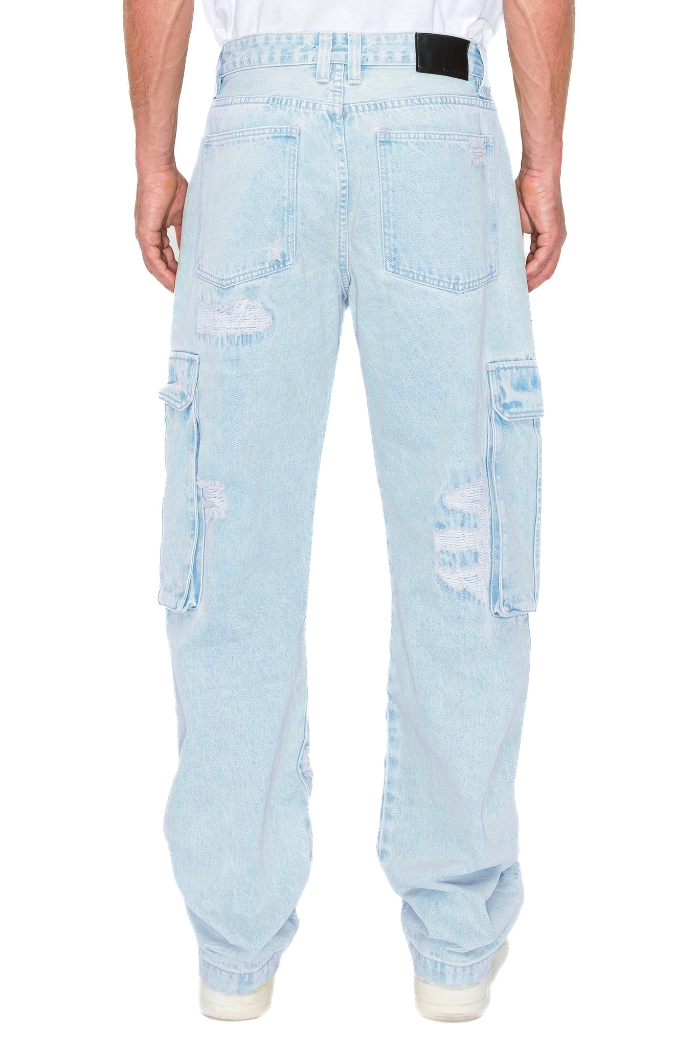 Baggy Fit Cargo Denim Jeans