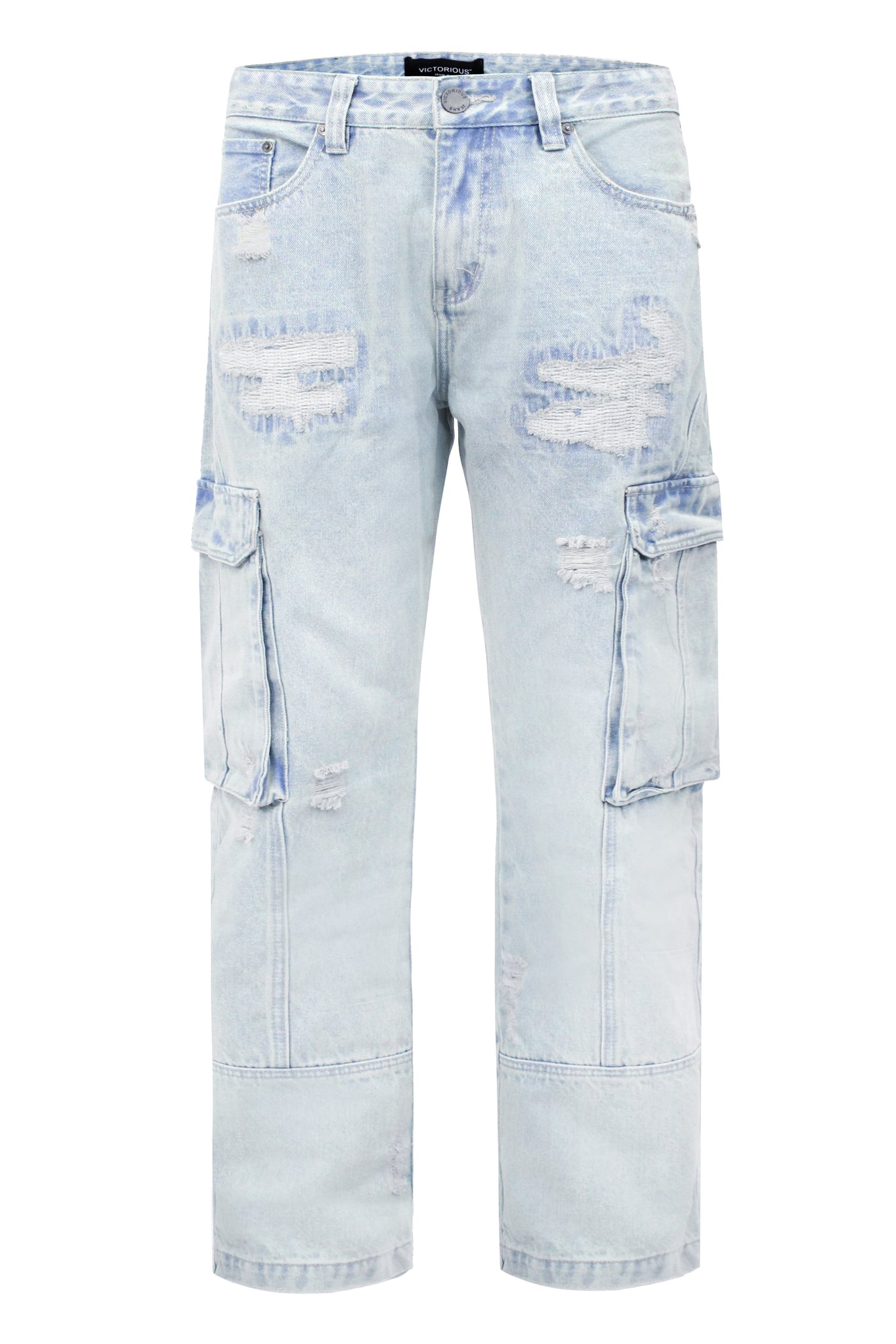 Baggy Fit Cargo Denim Jeans