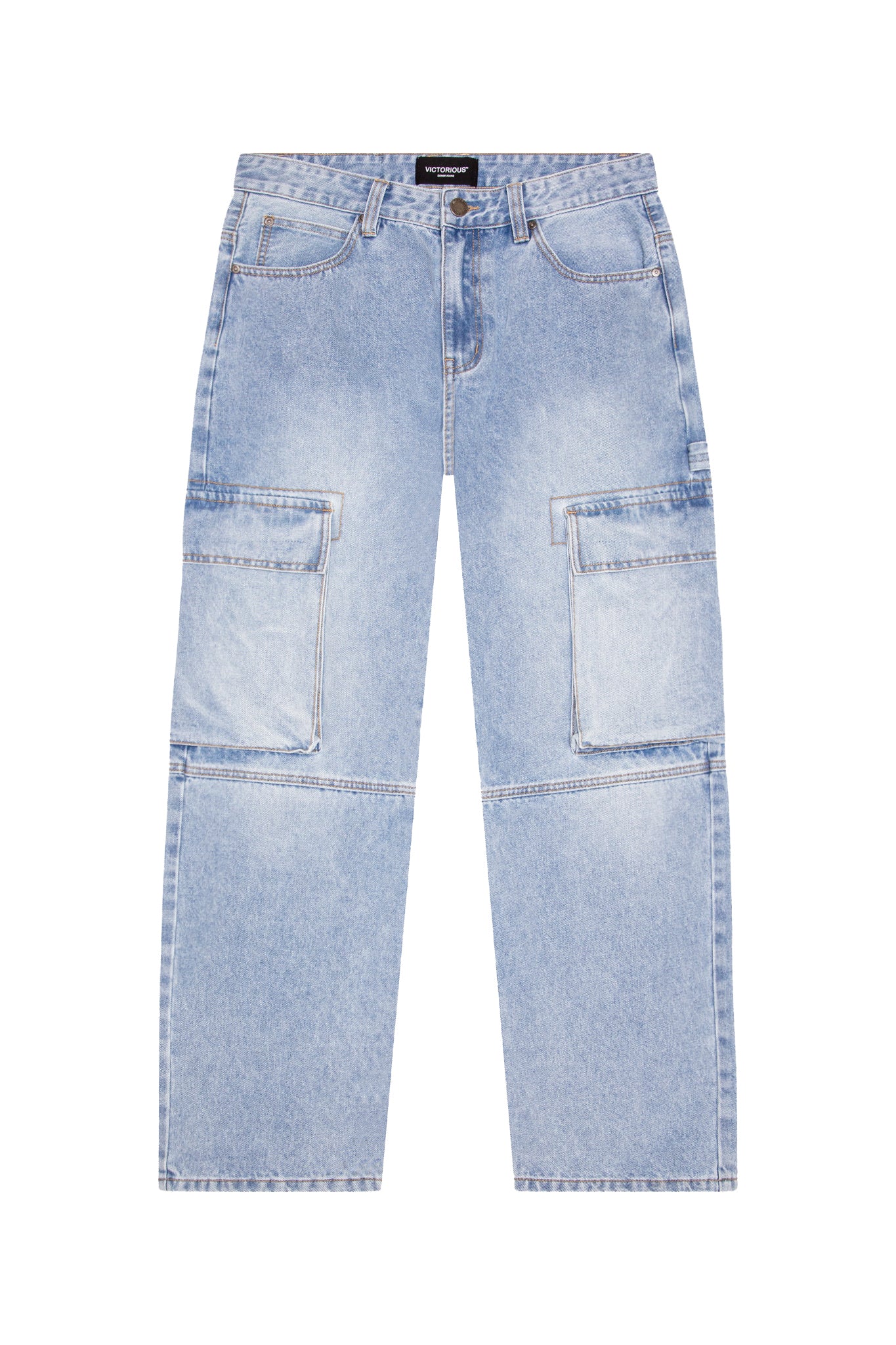 Men's Baggy Fit Cargo Denim Jeans | VICTORIOUS – VICTORIOUSUSA