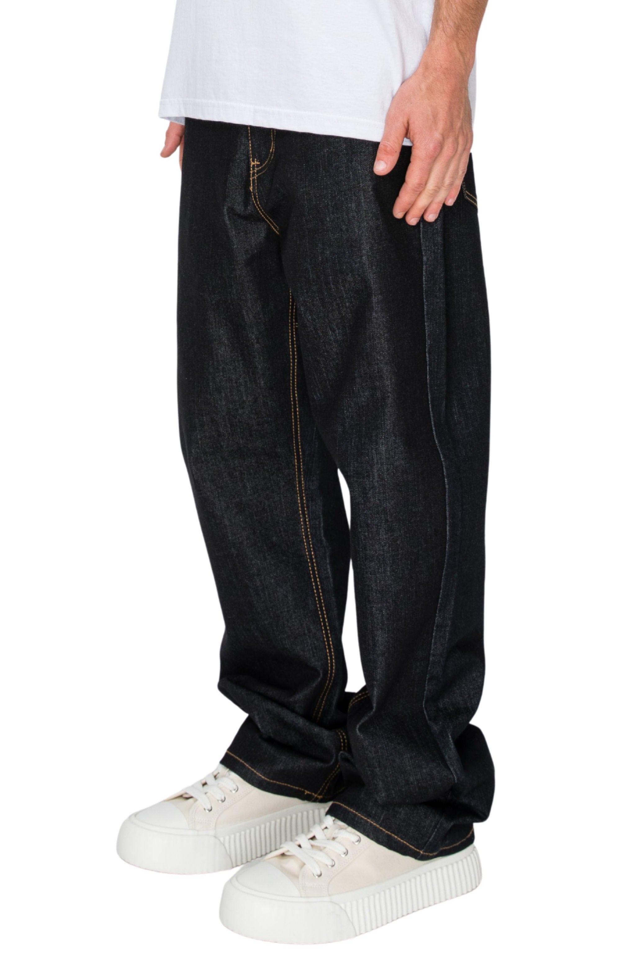 Men's TERRA Essential Baggy Raw Denim Jeans | VICTORIOUS