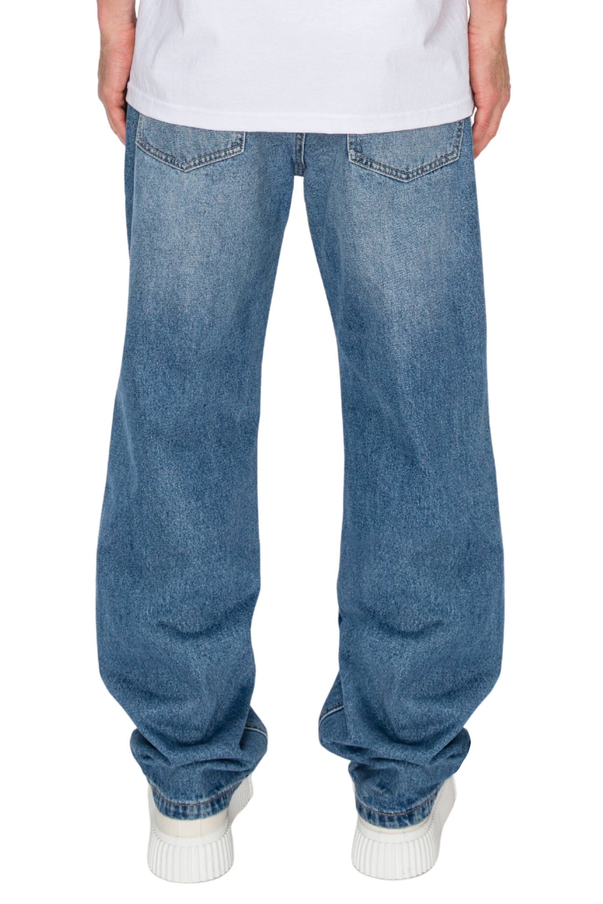 Men's ATLAS Essential Baggy Denim Jeans Indigo | VICTORIOUS