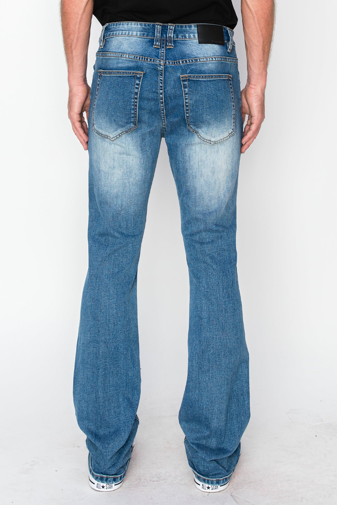 デニム・ジーパン [NEVY] Art Bootcut Washing Denim Pants (2 COLOR) Ultimate Denim Pull-On Bootcut Jeans