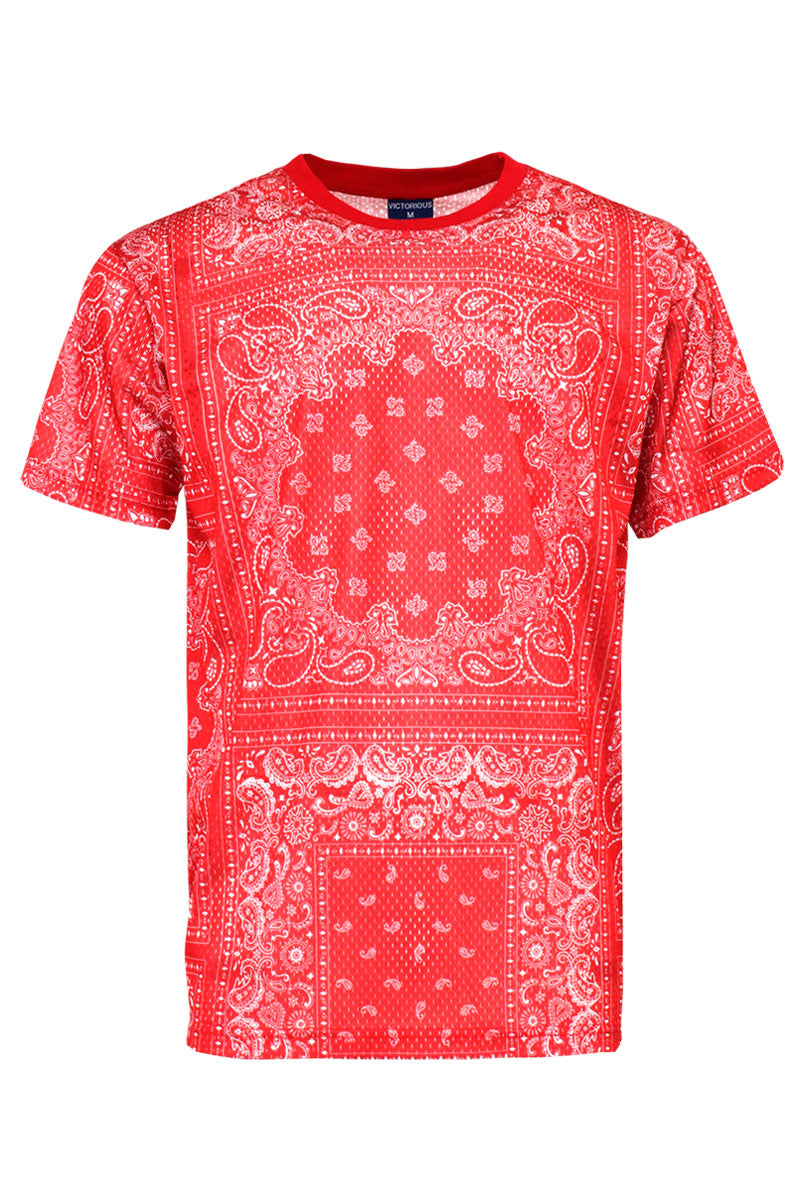 Air Mesh Bandana Print T-shirts – VICTORIOUSUSA