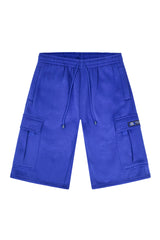 RESTRICT Baggy Fit Cargo Fleece Shorts